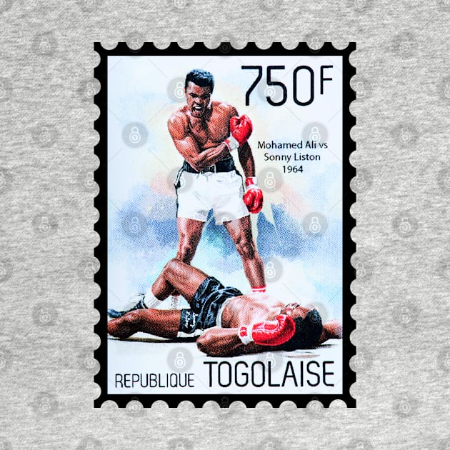 Muhammad Ali Postage Stamp by VintCam